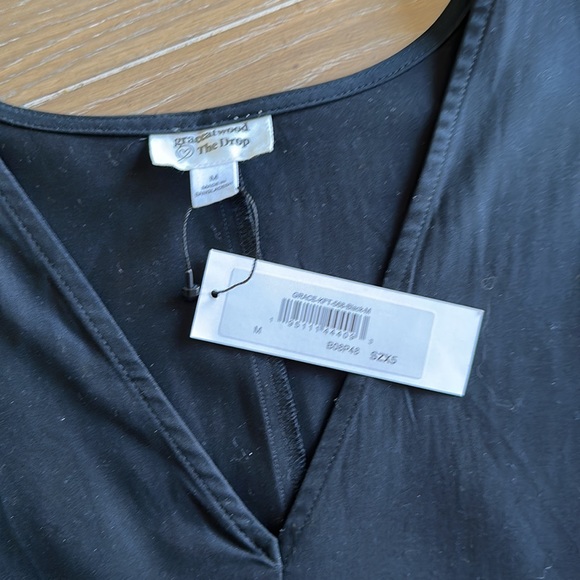 Grace Atwood, the drop black caftan tunic dress 100% viscose NWT - Picture 5 of 7